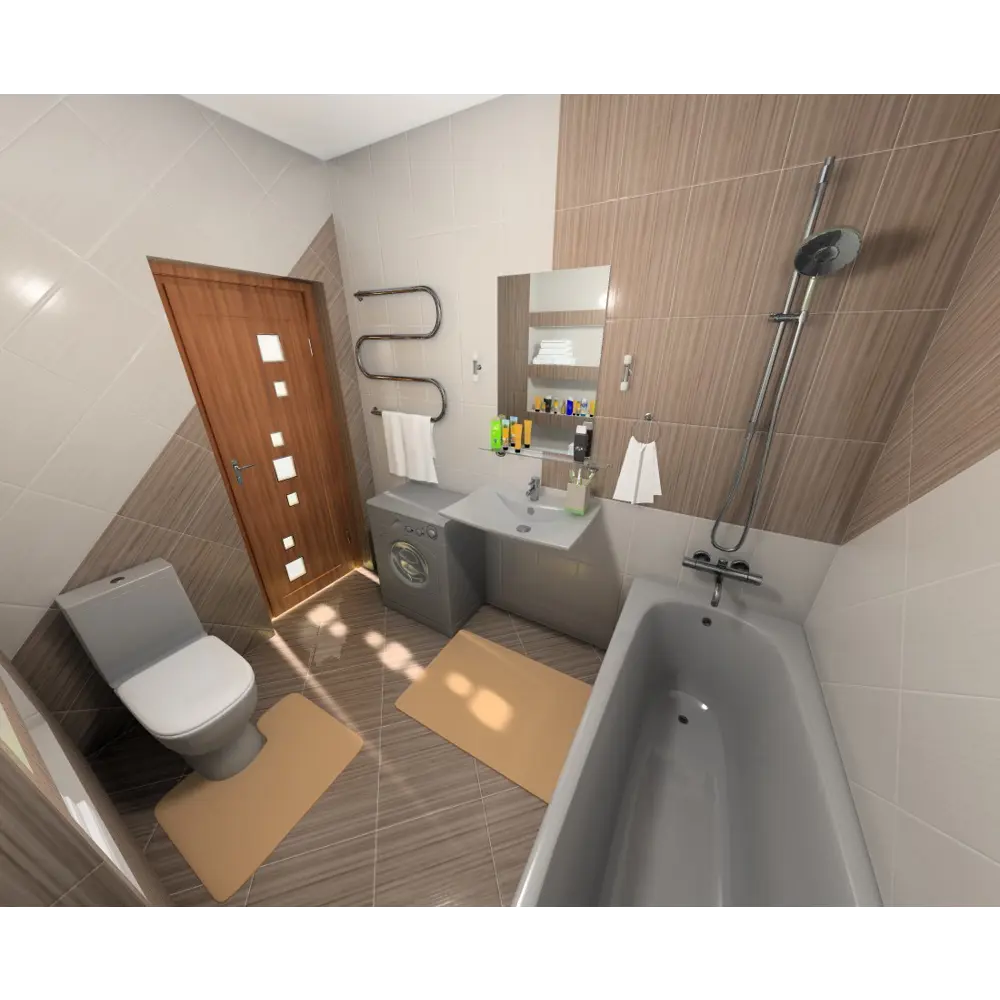 Плитка напольная Golden Tile «Зебрано» 40х40 см 1.12 м2 цвет коричневый 13776019 STLM-2145380 - Вид №2