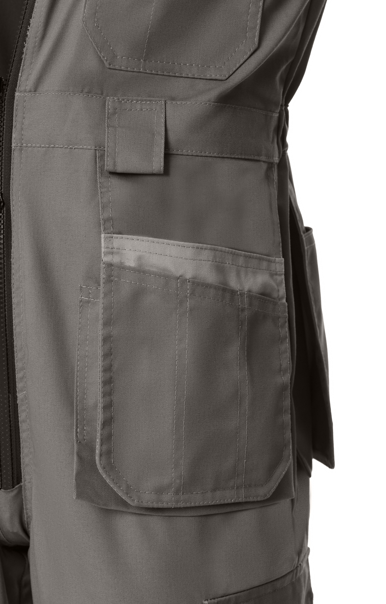 65644 Полукомбинезон "Профессионал" темно-серый  Летняя спецодежда  размер 44-46/170-176  - Вид №4