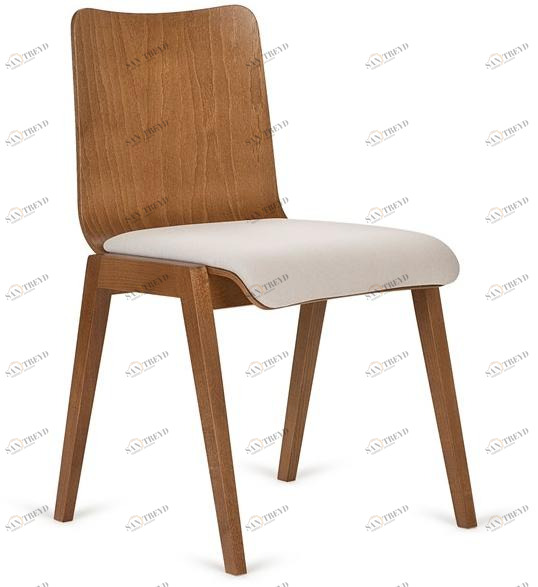 Paged Штабелируемый стул из бука со встроенной подушкой sun-id-1436398