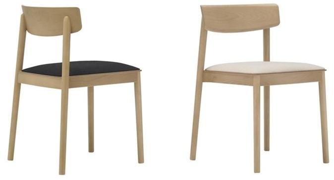 Andreu World Штабелируемый стул из бука со встроенной подушкой Smart Si0611  - Вид №2