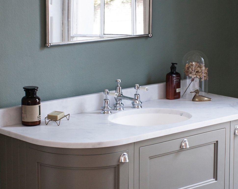 Смеситель для раковины на 3 отверстия Regent, с донным клапаном [KER12 BLA] Regent Burlington T14-QT BLA, T4B, T4B, T4B, T4 BLA - Вид №3