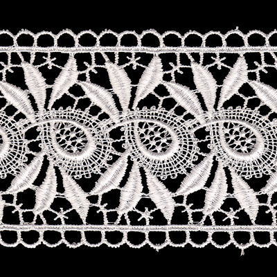 3202 Гипюр 69 мм в пакете белый Gamma 