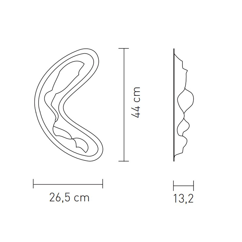 Светильник настенный голубой Crocco Medium Blue CRO14APP0002D_000 SLAMP  00-3882837 Голубой  - Вид №5