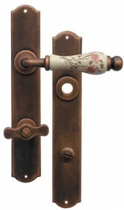 Galbusera Замок / ручка из железа и фарфора Praga 2-10