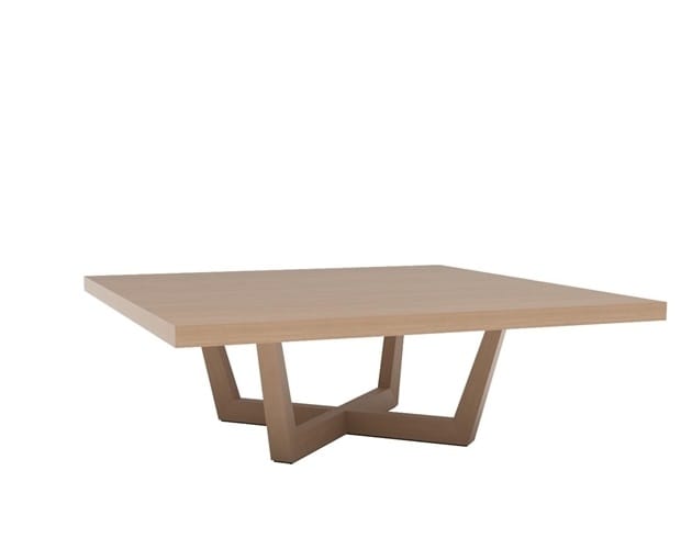 Низкий квадратный журнальный столик из дуба Andreu World Uves ARCH-00104585 - Вид №1
