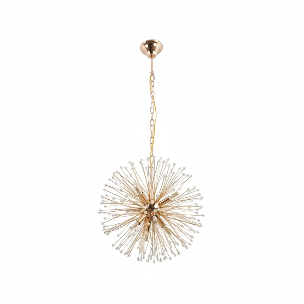 Люстра подвесная Mimosa 8 ламп 12 м² цвет золото ESTARES STLM-2129014 - Вид №1