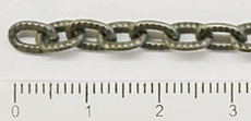 2153448 Цепочка якорная под старину, 1,2 мм, цвет окисленное серебро Rayher 