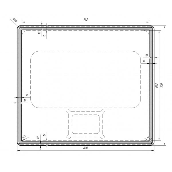 99.9025 Зеркало Dreja Tiny - Вид №1