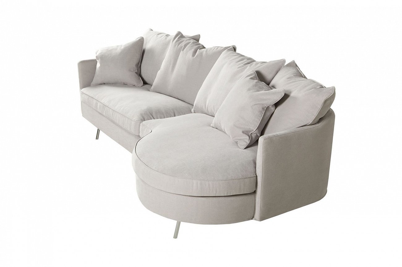 Диван Julia трехместный угловой светло-серый SITS ДИЗАЙНЕРСКИЕ, JULIA 192056 Серый  - Вид №2