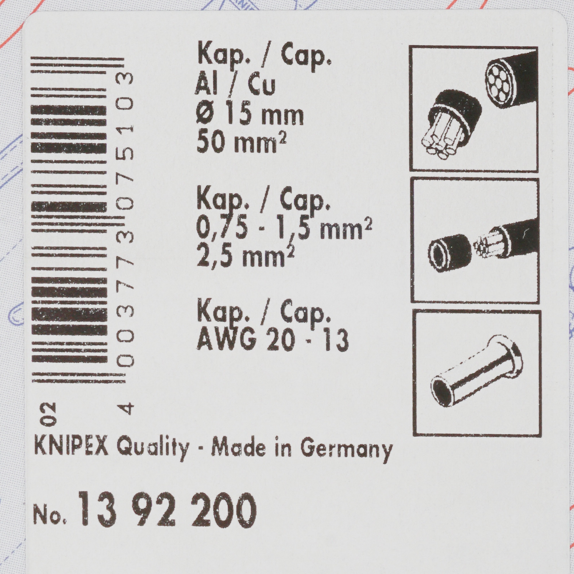 Кримпер Knipex KN-1392200 4807282 STDN-0051758 - Вид №5