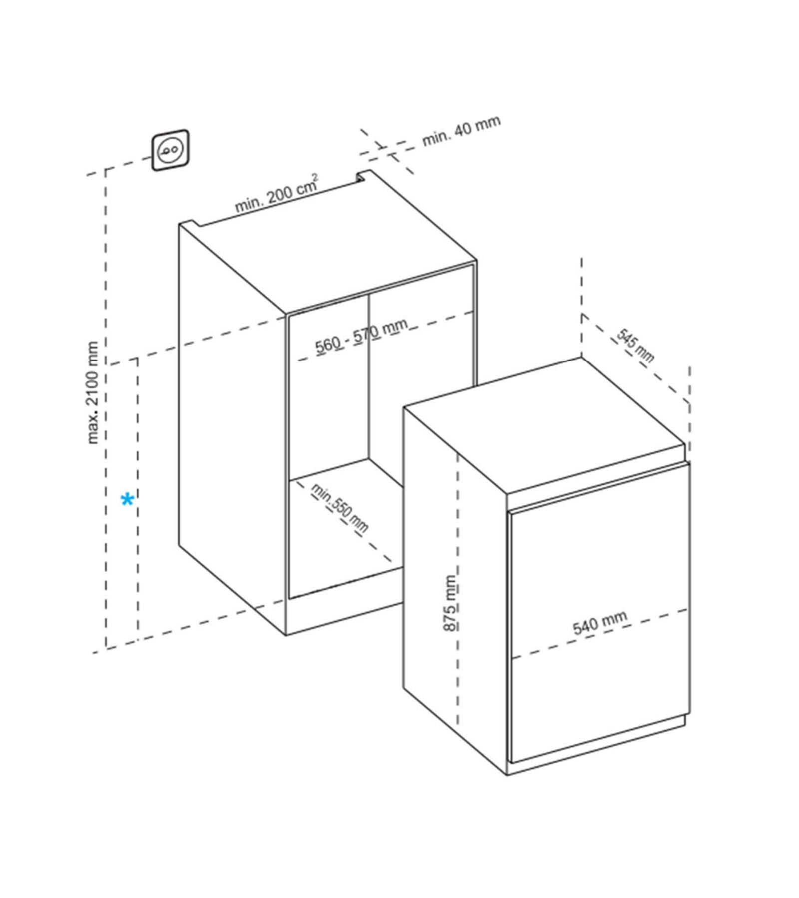 9297351 Встраиваемый холодильник Scandilux RBI136 STDN-0151593 - Вид №25