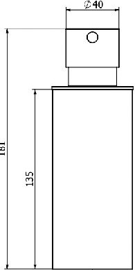 73569-BP Дозатор VICO подвесной цвет черный матовый LANGBERGER VICO, BLACK EDITION - Вид №2