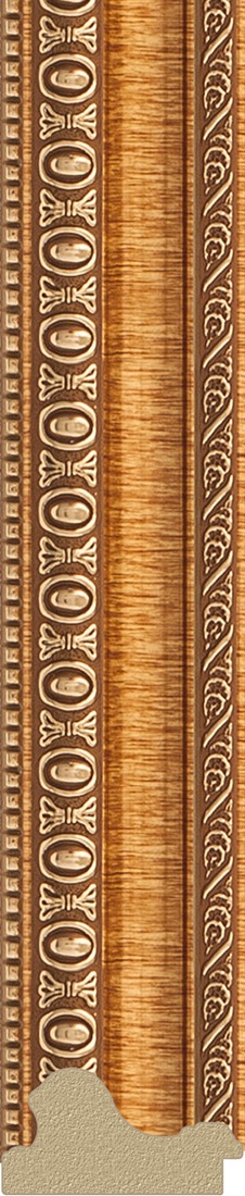 BY 3330 Зеркало в багетной раме - золотые бусы на бронзе 60 mm EVOFORM Definite - Вид №3