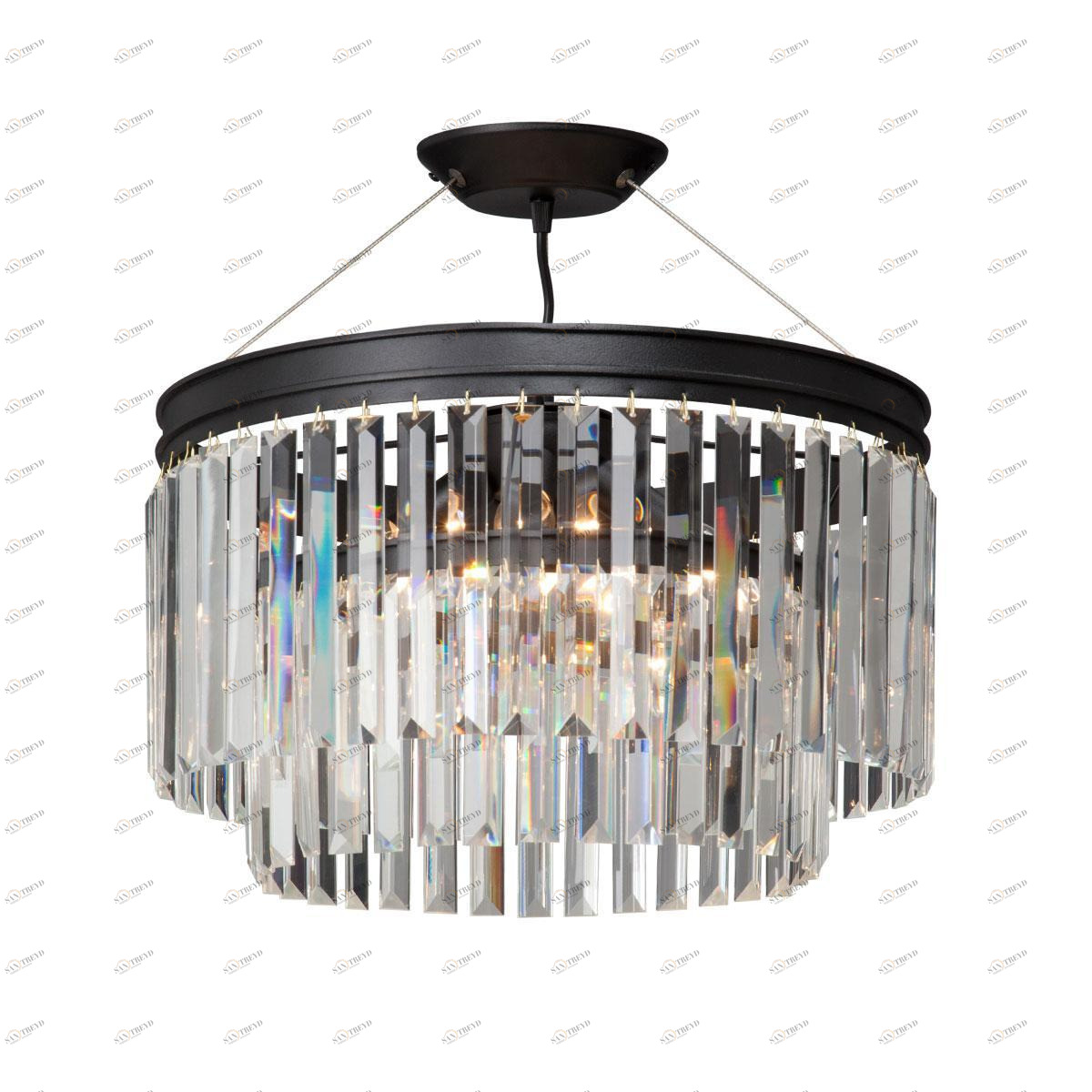 Потолочная люстра Vitaluce V5127-1/6S VITALUCE ДИЗАЙНЕРСКИЕ, ДВУХЪЯРУСНЫЕ 194250 Черный 