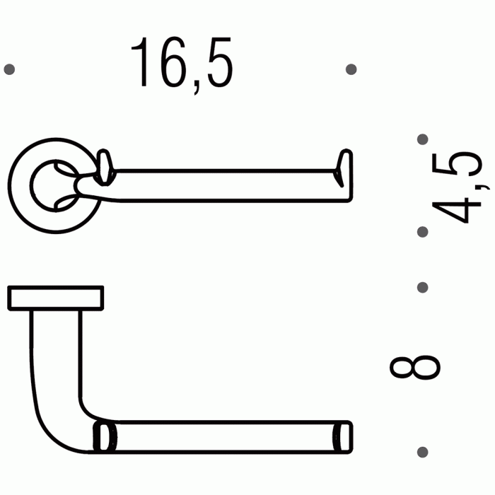 B2708 Держатель туалетной бумаги COLOMBO Basic Colombo Design - Вид №2