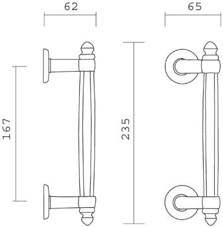 Pasini Ручка из латуни  0175  - Вид №1
