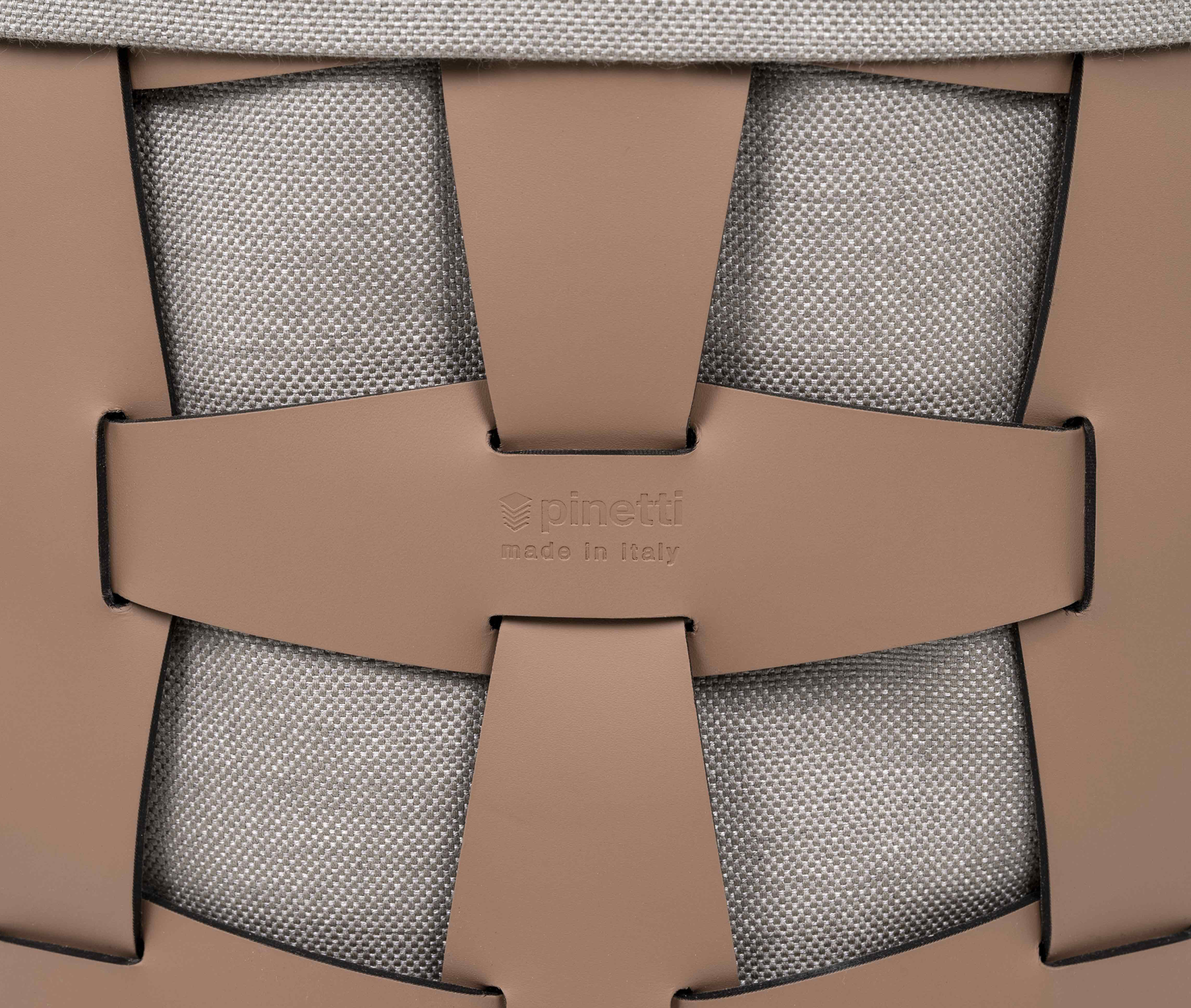 Корзина с крючком - 35X35H43,5 см / регенерированная кожа_крем Pinetti 00.0191.082.027 - Вид №4