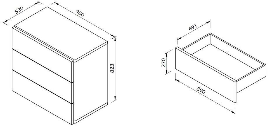 TemaHome Комод из фанерованной древесины Aurora sun-id-1468366 - Вид №3