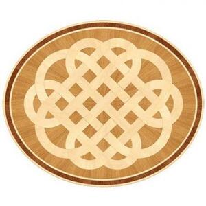 Художественный паркет Da Vinci Розетка 26-140 Дуб Селект (Гладкая) х1000диаметр мм.