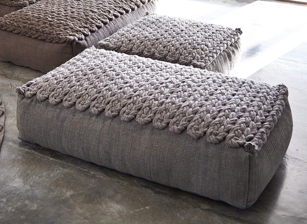 100373 Пуф прямоугольный Taupe GAN Trenzas - Вид №2