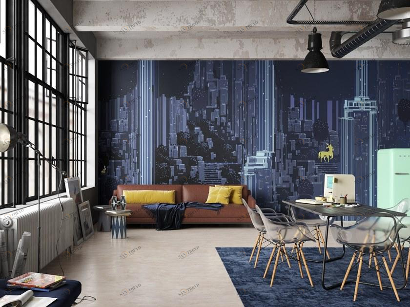 Inkiostro Bianco Моющиеся обои с рисунком Inediti 04 - arcade sun-id-1419499