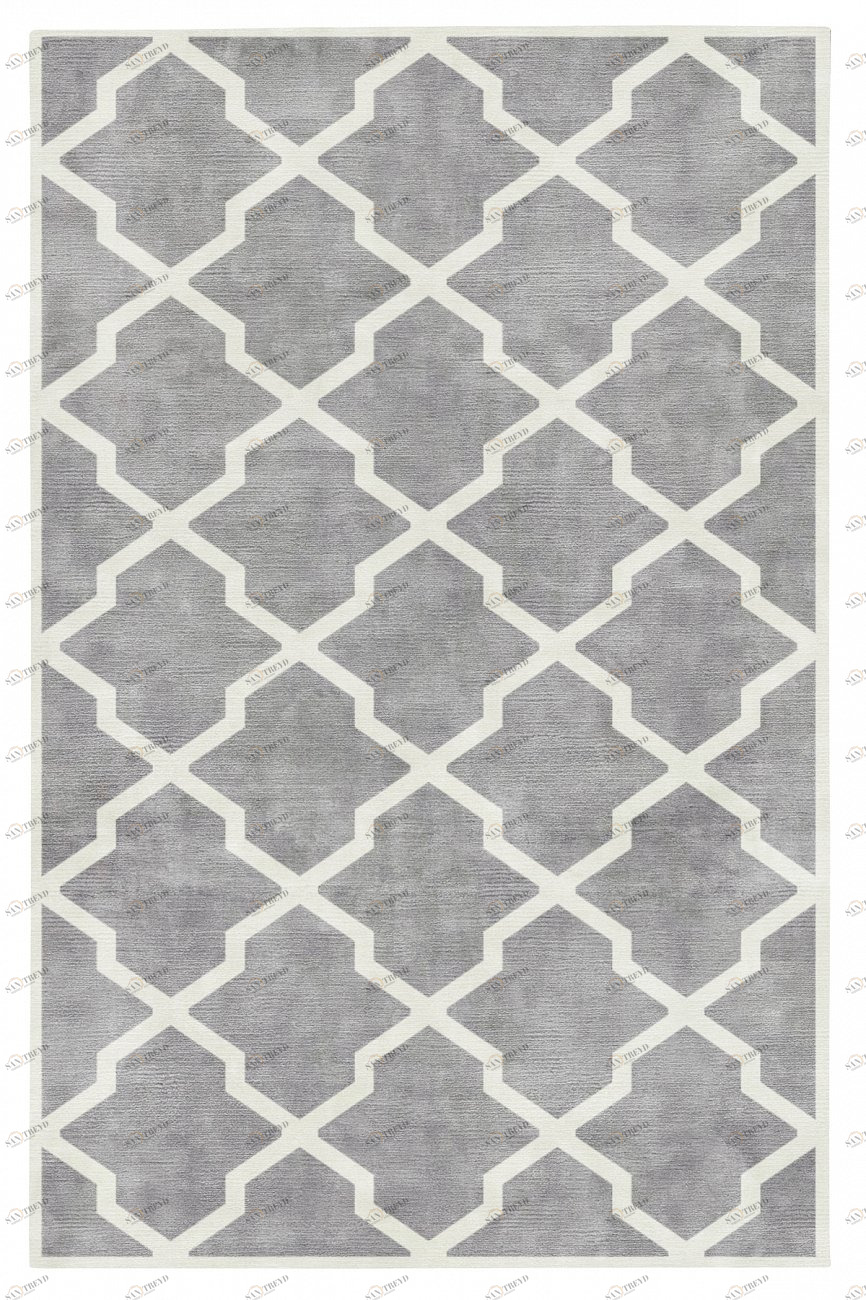 Ковер Square Cold Grey 300x400 DOLLY CAPRETS ДИЗАЙНЕРСКИЕ, TRELLIS 155634 Серый 