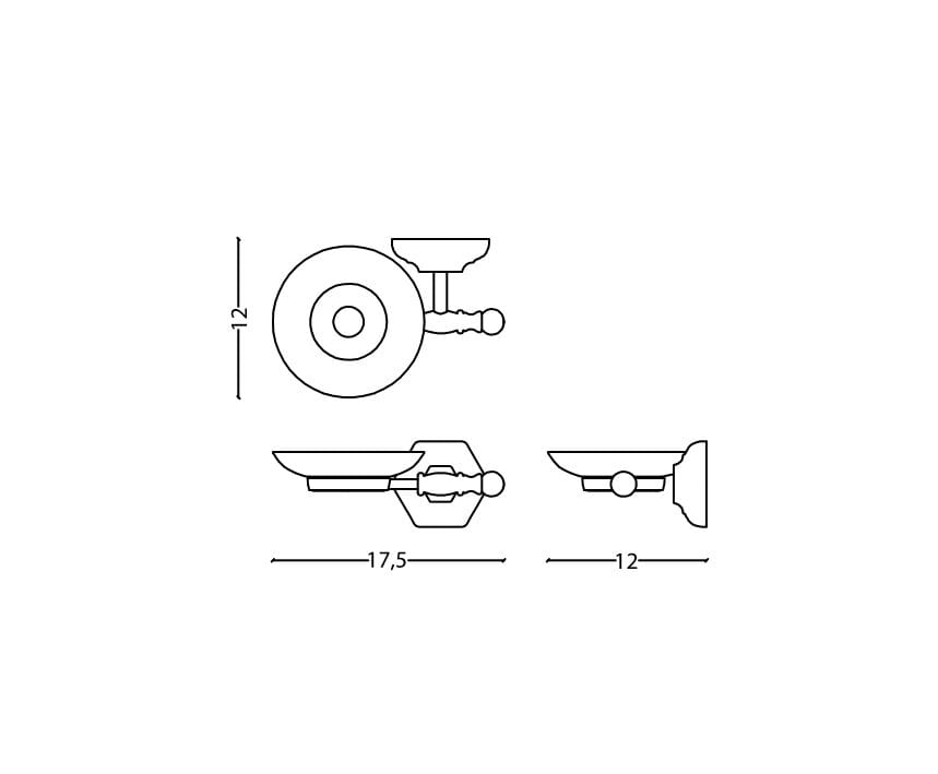 Керамическая настенная мыльница Park Avenue Waldorf ARCH-00140493 - Вид №3