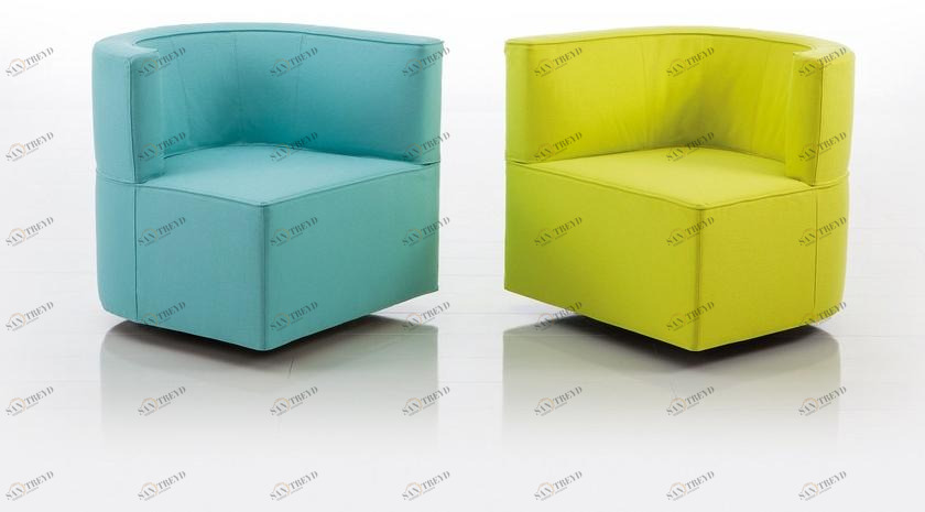 brühl Модульное кресло из ткани с подлокотниками sun-id-1434139