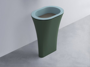 AMLA65-PL+AMPILO-FN+AMCOLO-MU Раковина Amedeo Ovale отдельностоящая cielo Enjoy + Amedeo