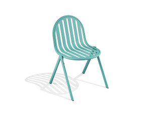 Стальной штабелируемый садовый стул с порошковым покрытием