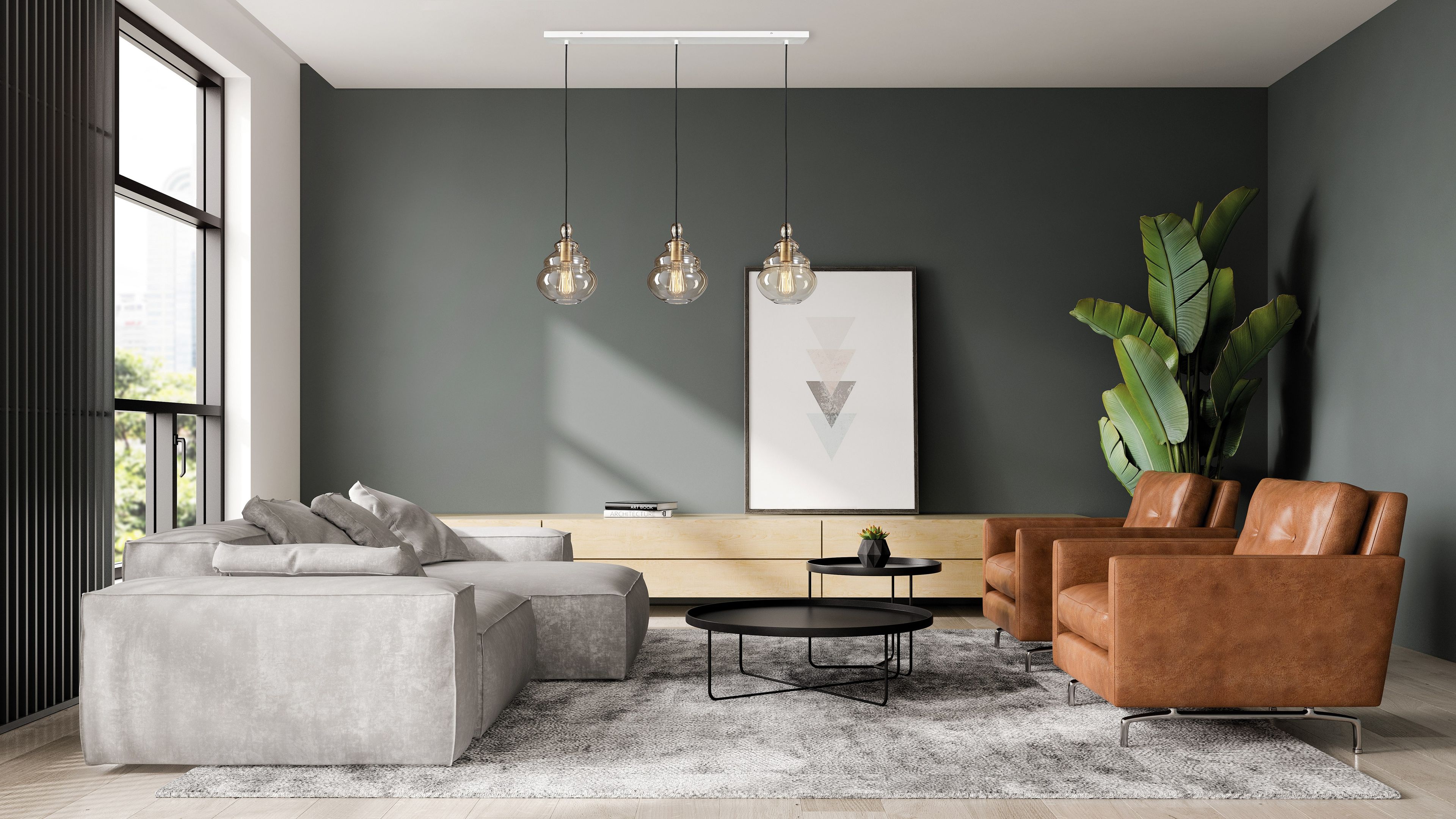 Стеклянный подвесной светильник Miloox Adone ARCH-00011967 - Вид №3