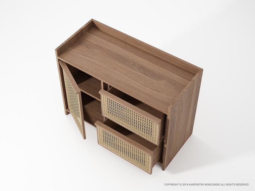 KARPENTER Комод из массива дерева и ротанга Roots Rt08-o - Вид №9