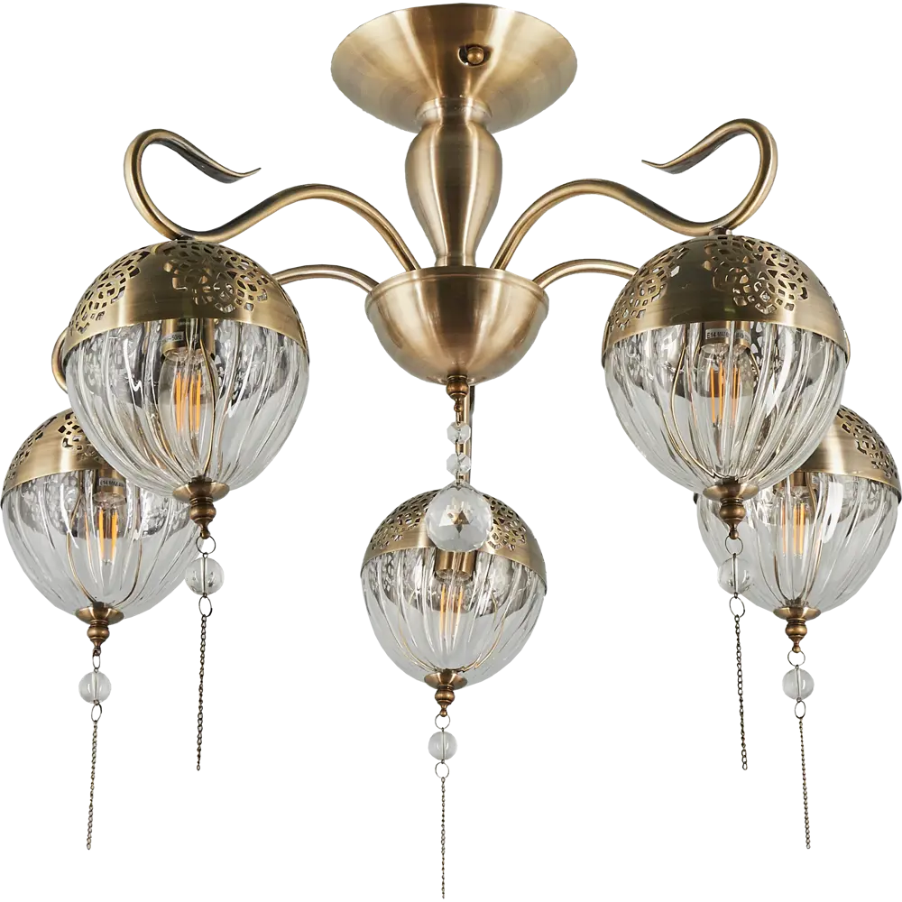Люстра «Faberge» 594/5PL 5хЕ14х40 Вт цвет античная бронза Escada STLM-2138715