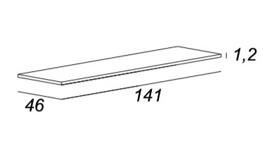 Мебель для ванной CEZARES BELLAGIO 140 Blue Stone - Вид №8