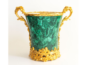 Ваза из малахита и бронзы