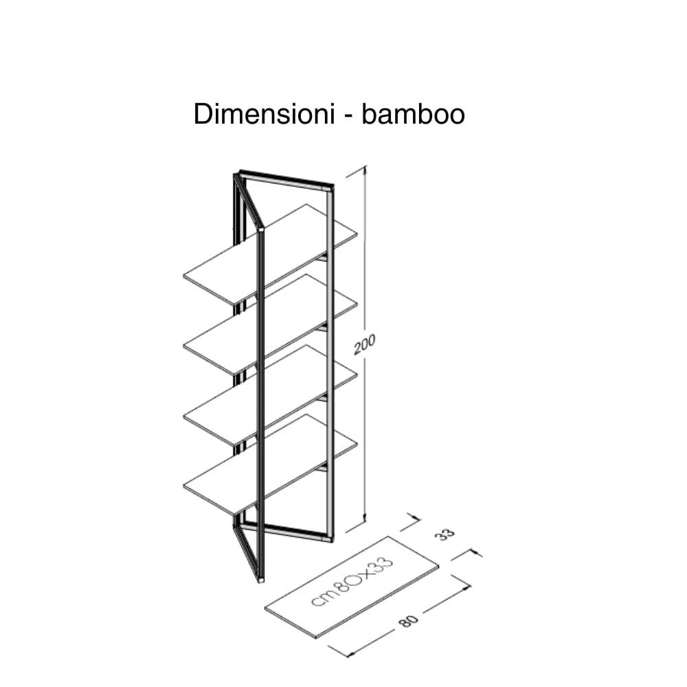 Самонесущая настенная Книжная полка из алюминия и дерева STUDIO T Ecodesign ARCH-00090930 - Вид №20