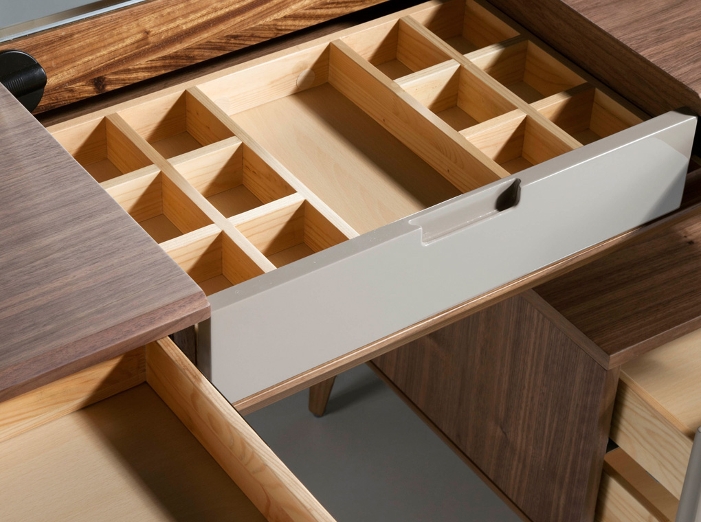 Письменный стол с ящиками деревянный BRT1702-1 от Angel Cerda ANGEL CERDA  288768 Коричневый  - Вид №16