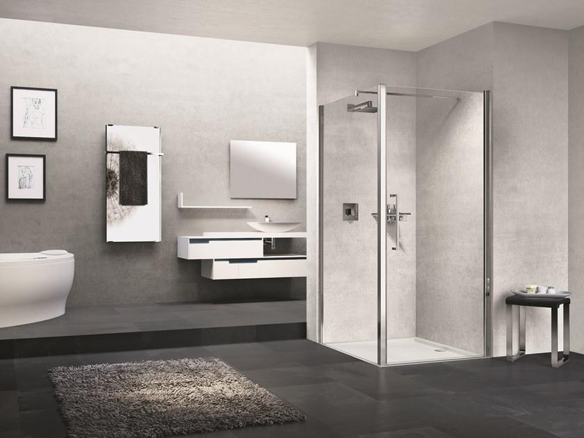 NOVELLINI Душевой уголок угловой с распашной дверцей Young sun-id-1346294 - Вид №1