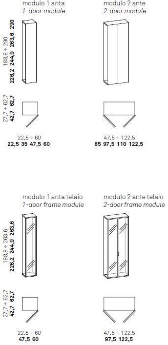 Caccaro Шкаф с распашными дверцами Core sun-id-1490301 - Вид №3