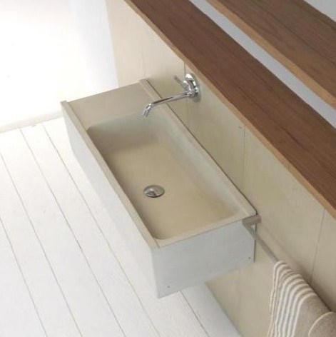 6443 Подвесная раковина настенная овальная Moab80  белая  - Вид №2