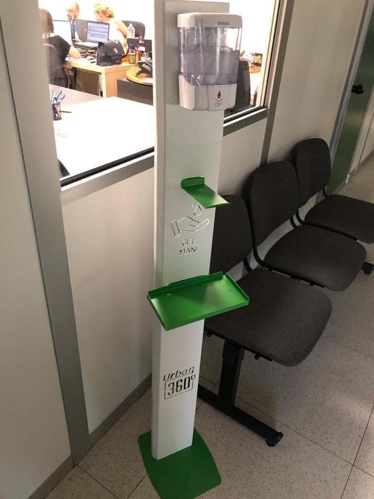 Металлический дезинфицирующий дозатор геля CITYSì SANIF ARCH-00095780 - Вид №1