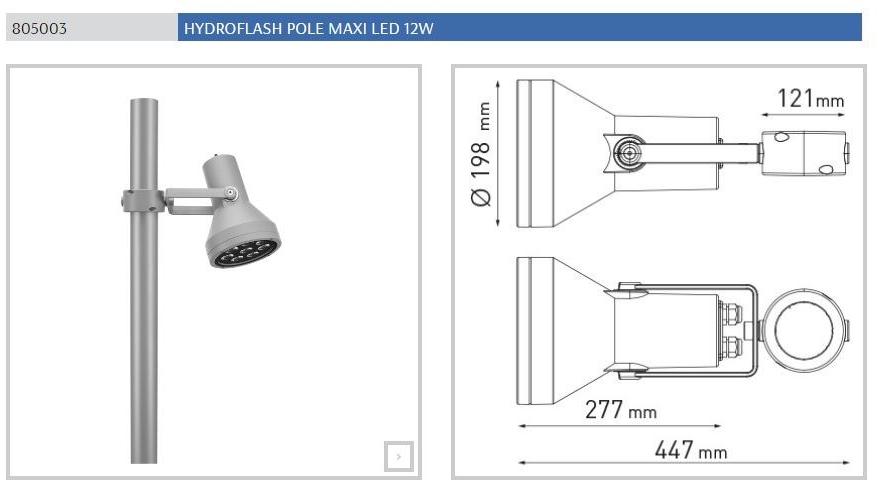 PUK Светодиодный уличный фонарь из литого под давлением алюминия Hydroflash sun-id-1513337 - Вид №21