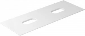 Керамическая полка с двумя отверстиями 121x46 Белый 2054 GALASSIA Tabulae