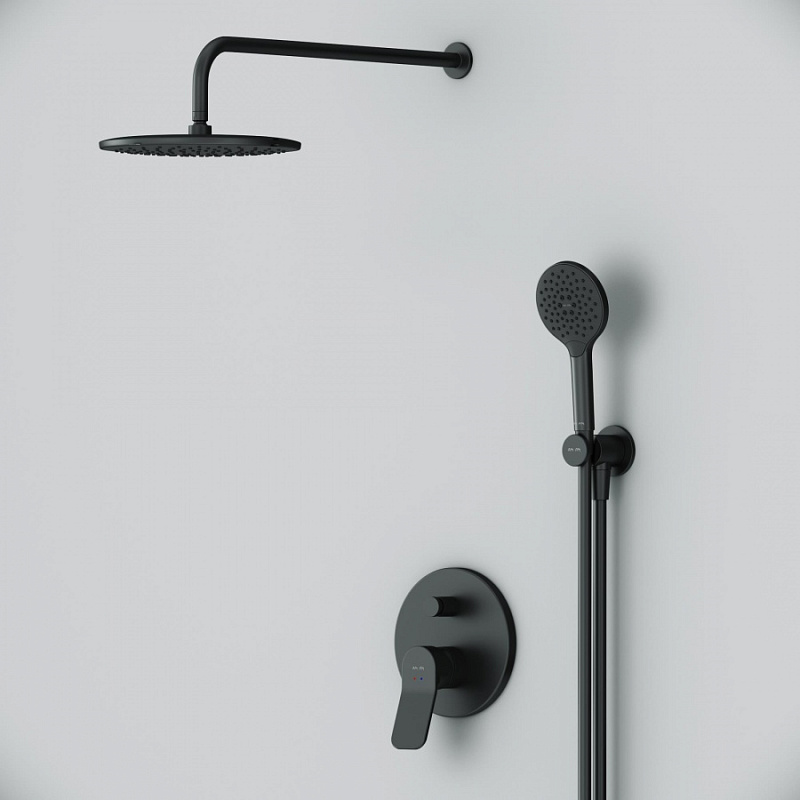 FB85A1RH22 набор: см-ль д/в/душа верхний душ 220 мм держатель д/верхн.душа душ.набор (ручн AM.PM X-Joy  - Вид №1