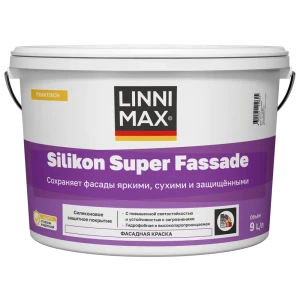 Краска фасадная Linnimax Silikon SF матовая цвет прозрачный база C 9 л