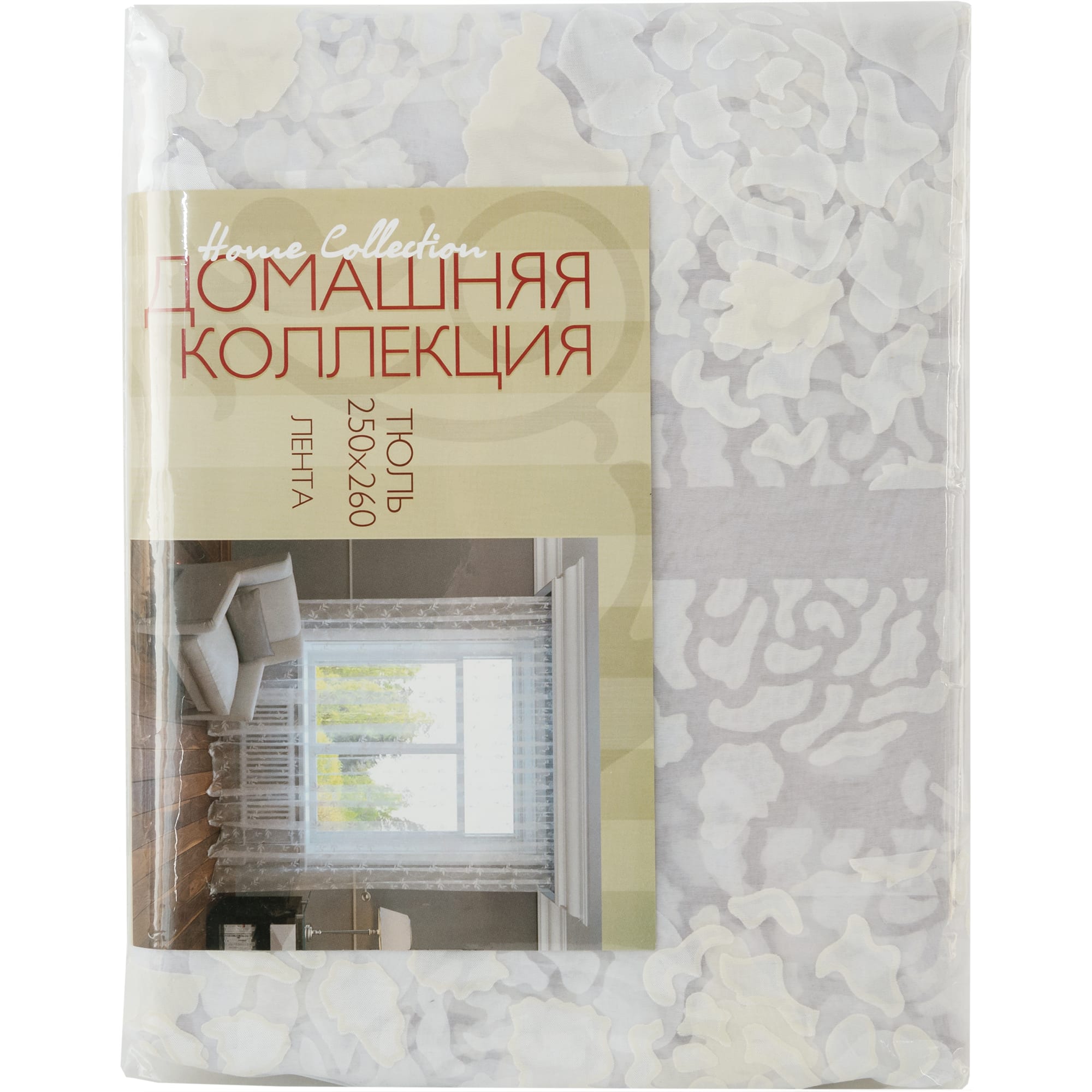 82594871 Тюль на ленте «Цветы» 300x275 см цвет бежевый Santreyd  - Вид №6