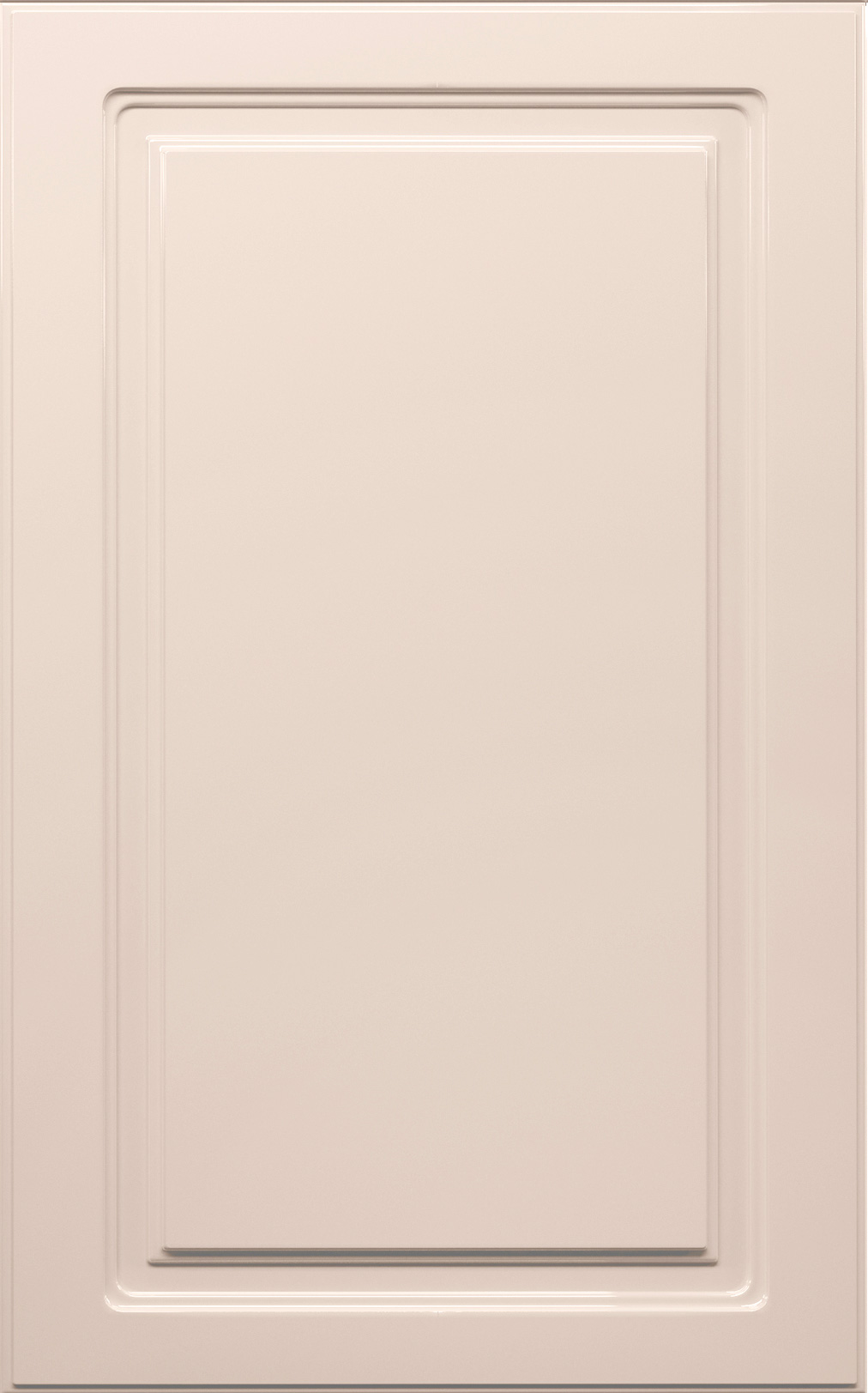 Фасады для кухни Классика Фрезеровка «Прямоугольник+» Бежевый глянец №384 SIDAK SIST1391-205
