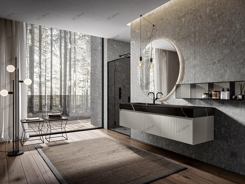 Подвесная тумба под умывальник с ящиками Eos Santreyd sun-id-1384814