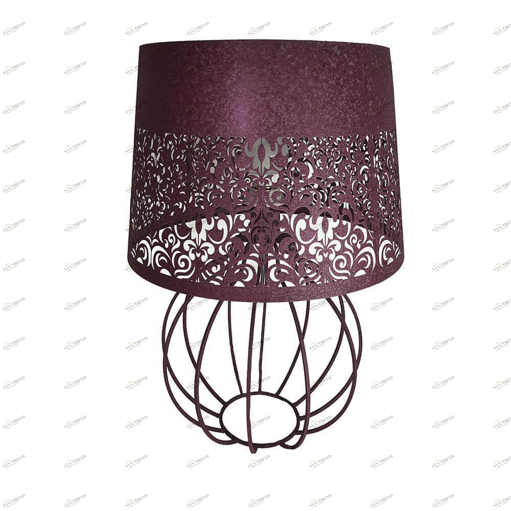 Лампа настольная бордовая Seven Fires "Карвед" 39104.04.68.01B SEVEN FIRES КАРВЕД 00-3907826 Фиолетовый 