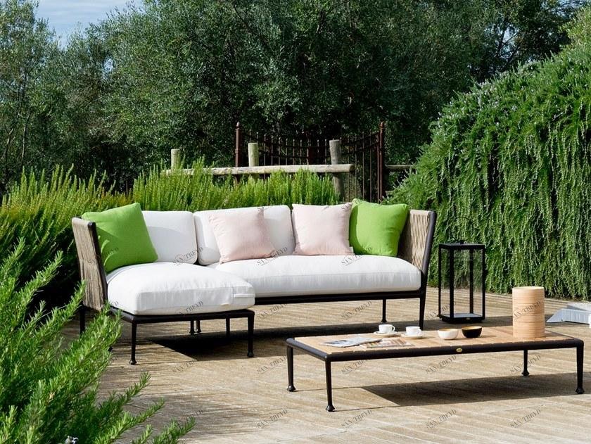 Unopiù Модульный садовый диван из акриловой ткани Treble Tredibr